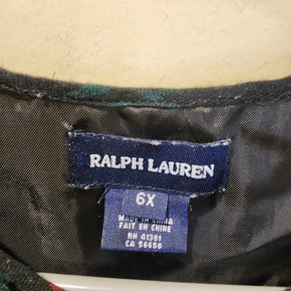 Ralph Lauren Plaid  Girls Dress Size 6x
